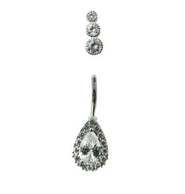 Picture of Belly Piercing With Zircon 