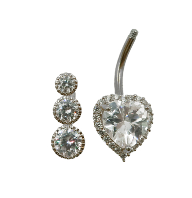 Picture of Belly Piercing With Zircon 