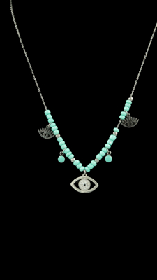 Picture of Neck necklace with decorative beads eye