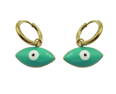 Picture of Women's steel earrings with an eye shape