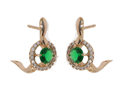 Picture of Steel earrings with zircon stones