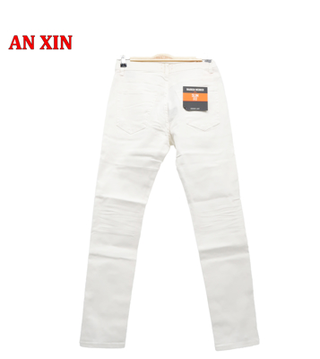 Picture of WARREN WEBBER men's trousers white