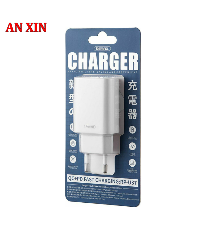 Εικόνα της REMAX φορτιστής με Θύρα USB-A και Θύρα USB-C 18W Quick Charge