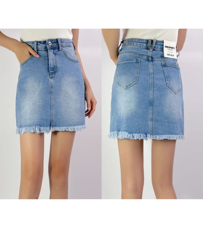 Εικόνα της MISS SPORYT γυναικεία φούστα τζιν denim