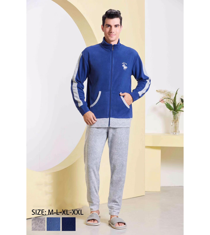 Εικόνα της Ανδρική πιτζάμα σετ μακρυμάνικη Fleece