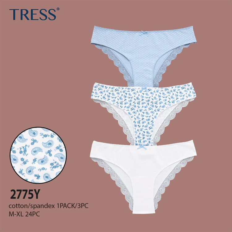 Picture of TRESS τριάδα γυναικεία εσώρουχα βαμβακερά (3τμχ)