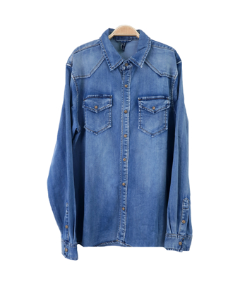 Picture of Ανδρικό πουκάμισο denim