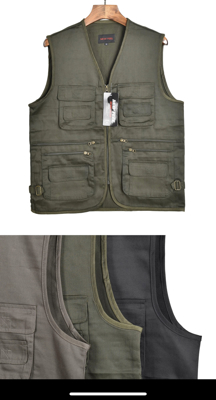Εμφάνιση  λεπτομερειών Ανδρικό γιλέκο με τσέπες Εικόνα της Ανδρικό γιλέκο με τσέπες