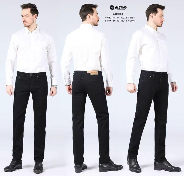 Εικόνα της Ανδρικό παντελόνι τζιν  μαύρο MASTINO 46-60